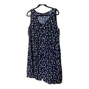Torrid Lipstick Dress Novelty Print Size 0‎